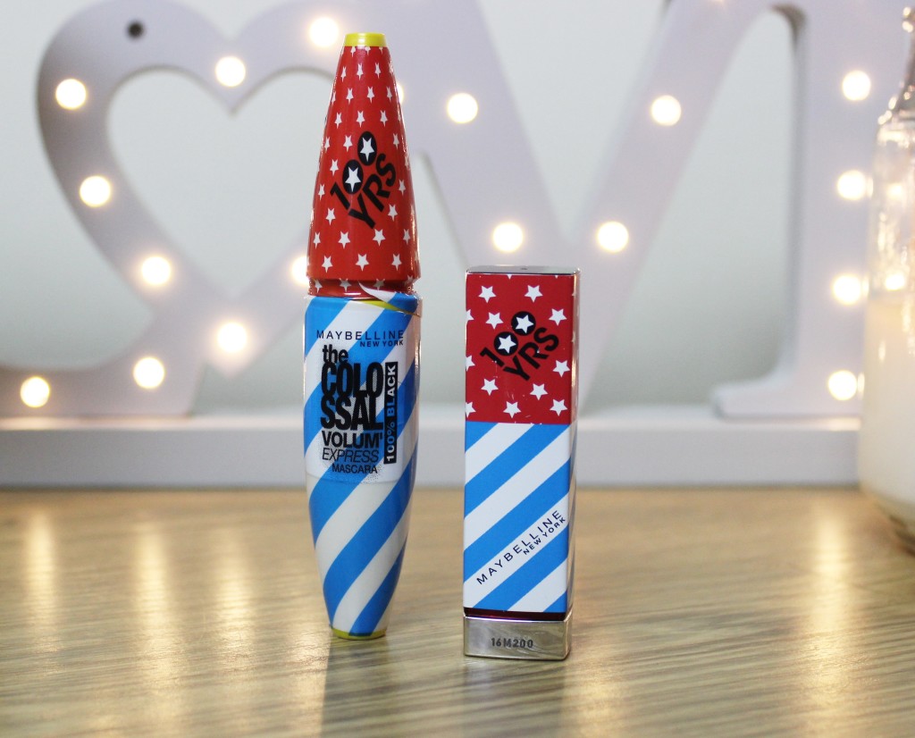 Maybelline 100 Years - Peach Poppy Lipstick and The Colossal Mascara