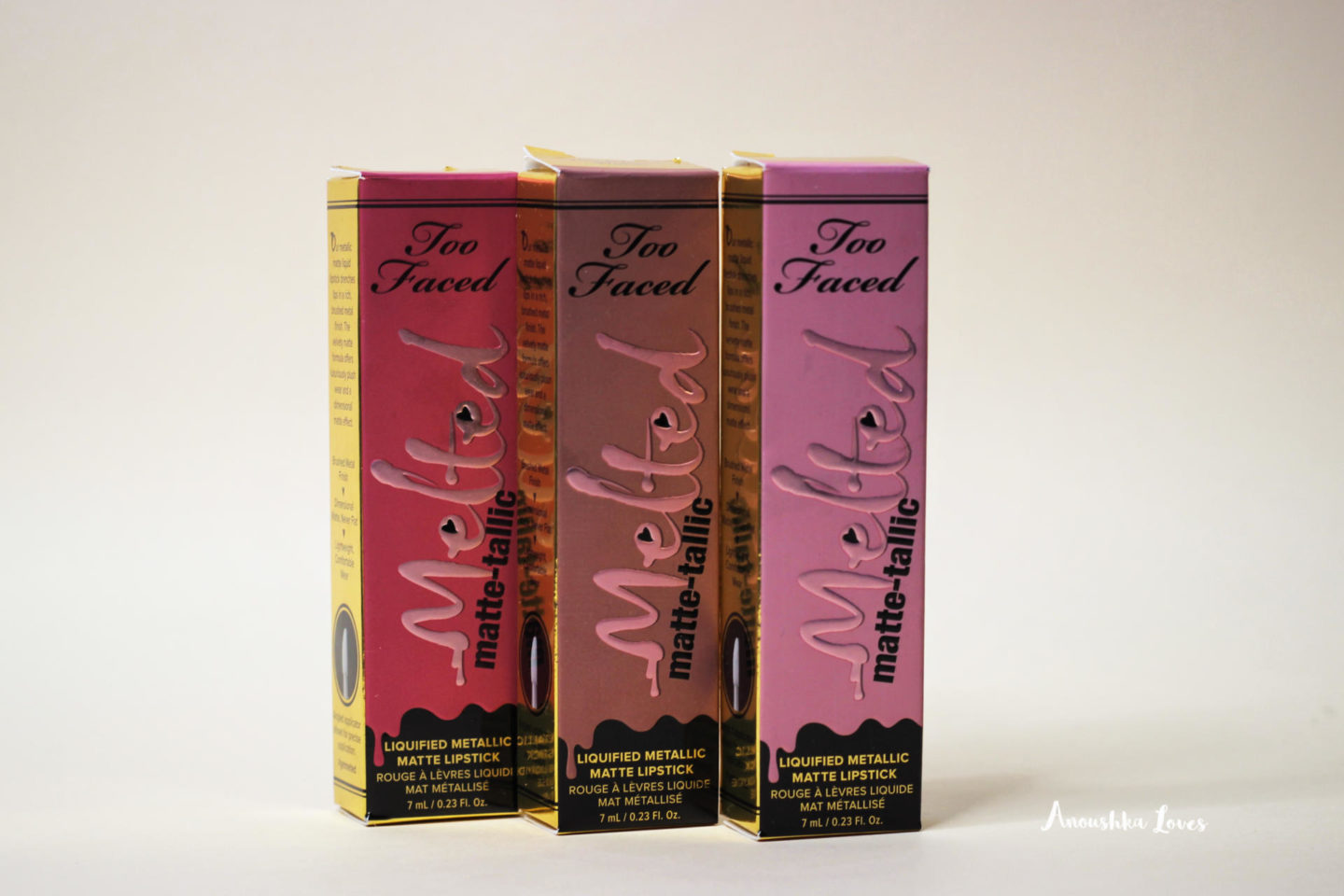 Too Faced Melted Matte-Tallics Liquid Lipsticks 2 Too Faced Melted Matteallics Liquid Lipstick 1 Too Faced Melted Too Faced Melted Matte-Tallics Liquid Lipsticks