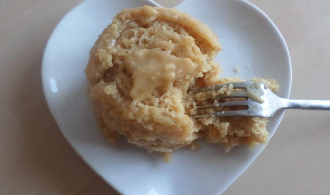 2013 09 28 17.23.40 Cinnamon Cake in a Cup Peanut Butter Cake in a Cup!
