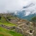 A view of the ruins of a mountain town